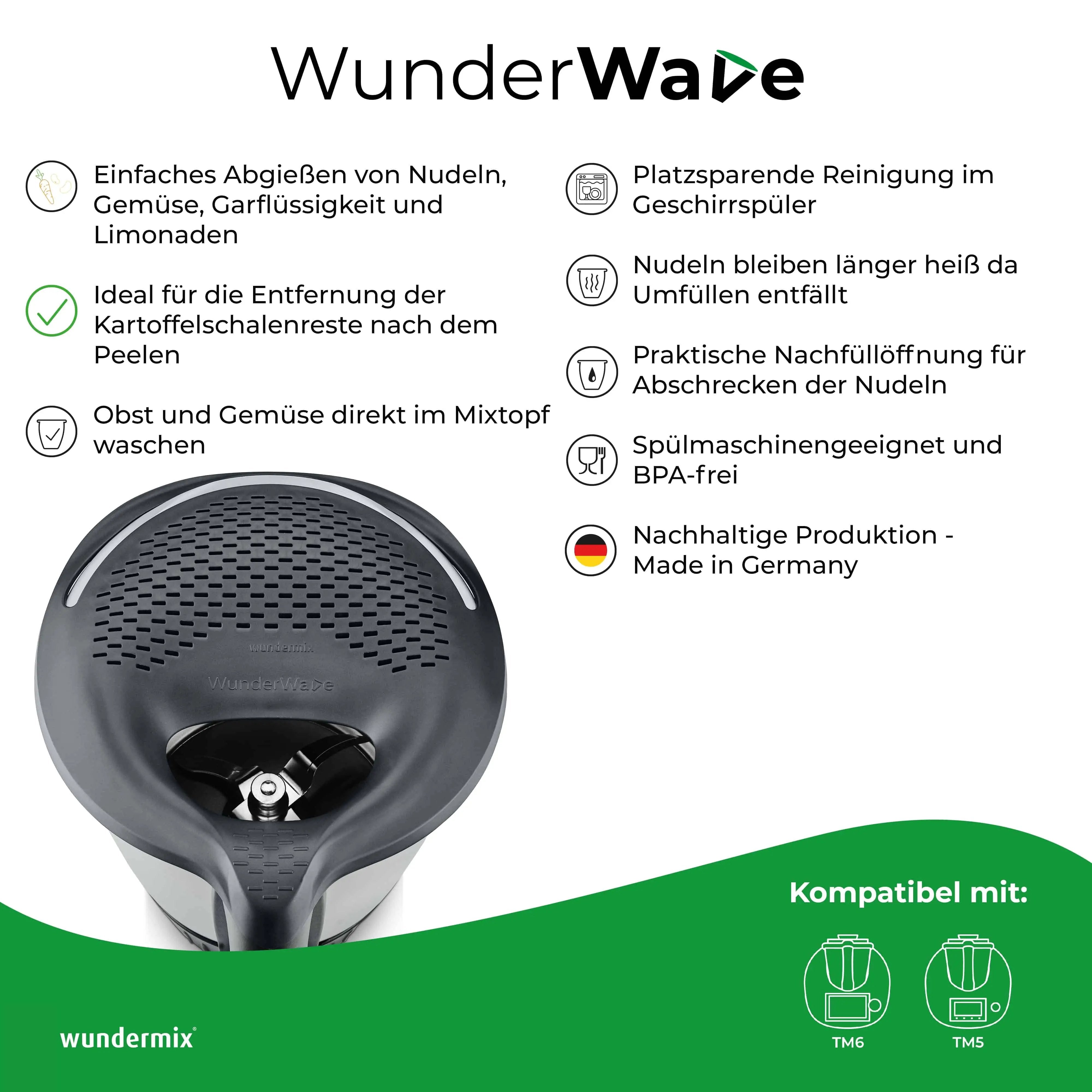 WunderWave® | Ausgusssieb für Thermomix TM6, TM5