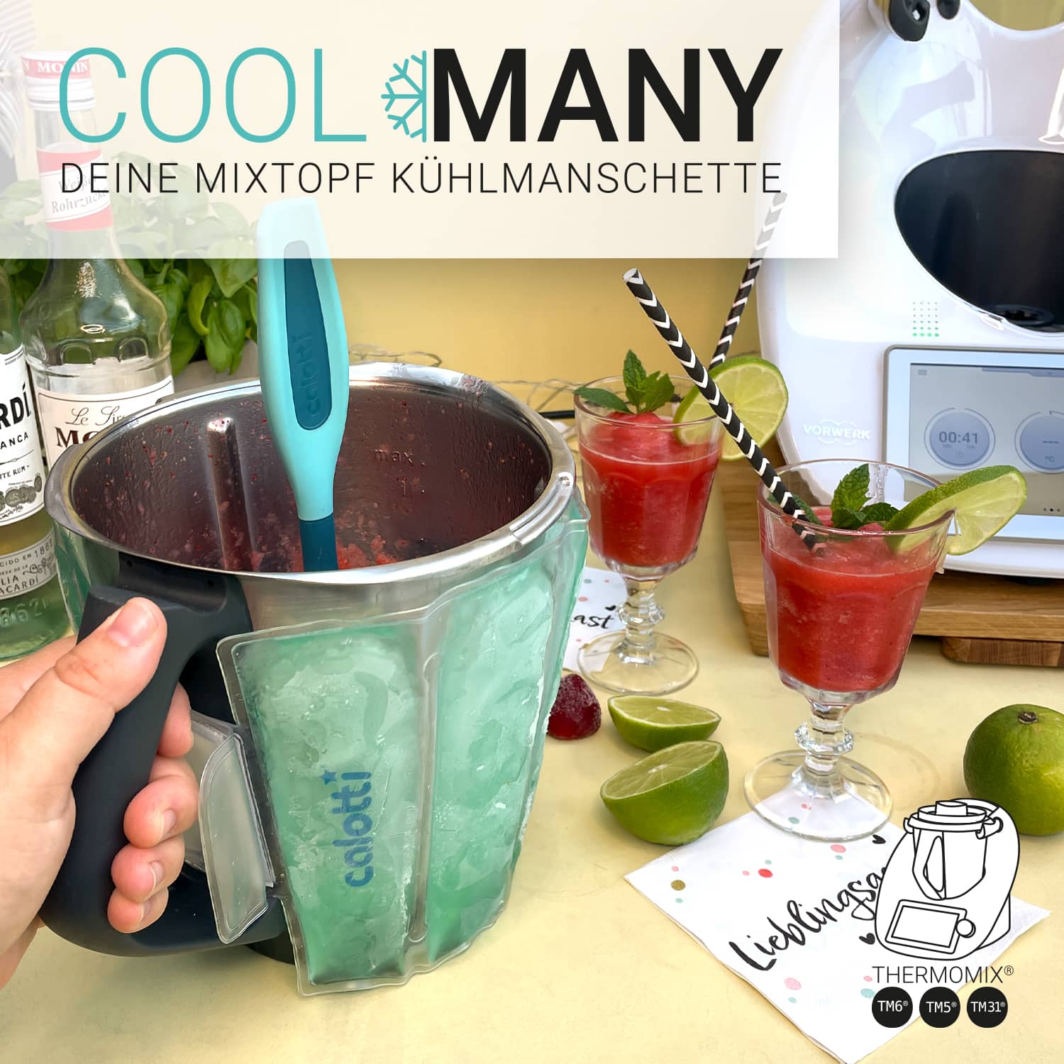 Calotti® Cool Many | Mixtopf-Kühlmanschette für Thermomix TM6, TM5, TM31