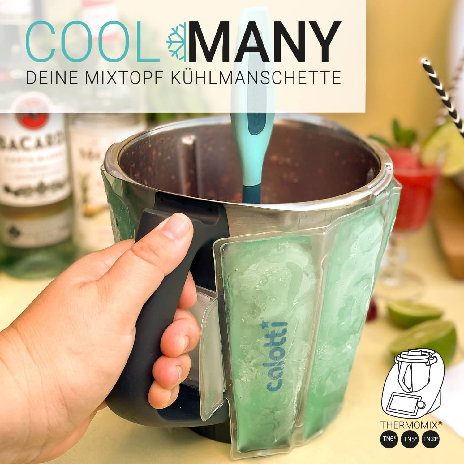 Calotti® Cool Many | Mixtopf-Kühlmanschette für Thermomix TM6, TM5, TM31