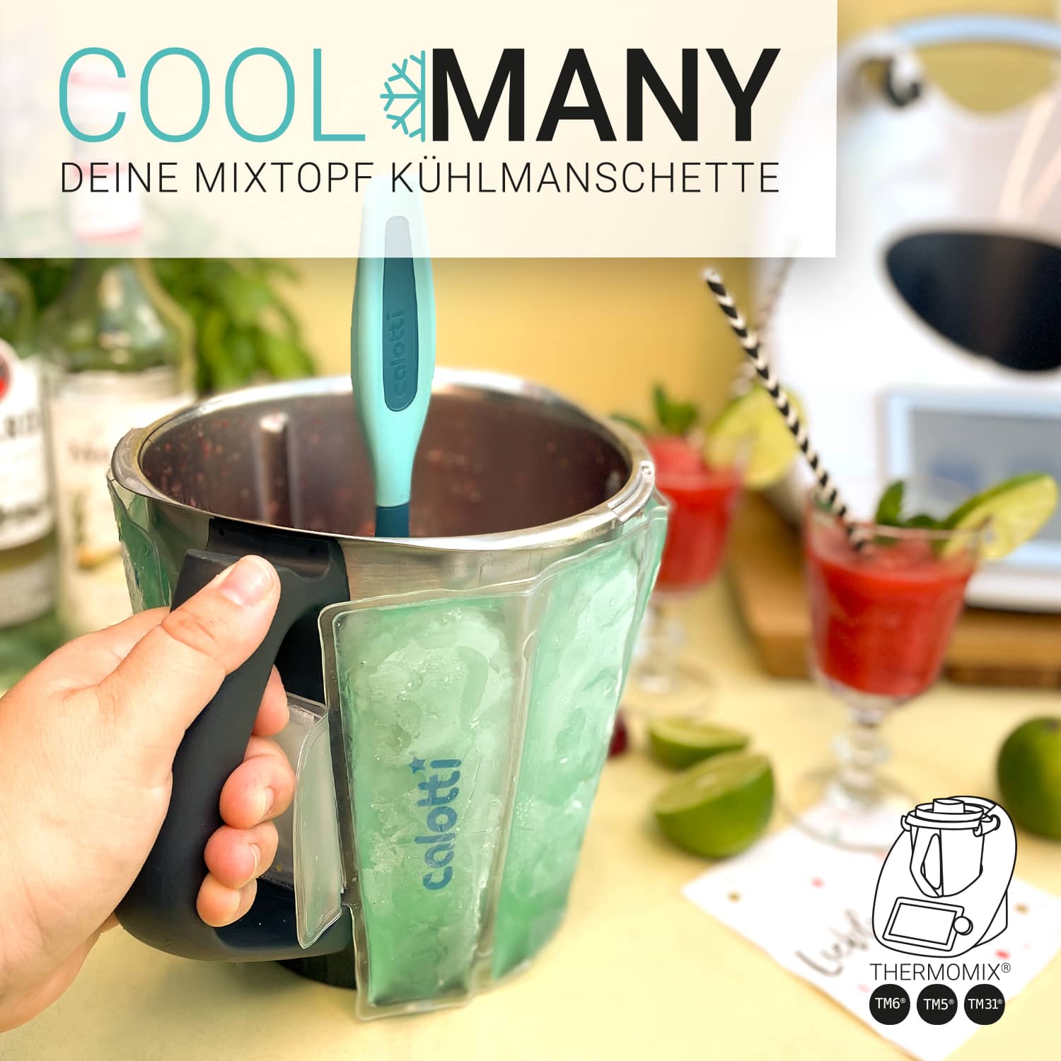 Calotti® Cool Many | Mixtopf-Kühlmanschette für Thermomix TM6, TM5, TM31